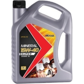 Моторное минеральное масло AKross SUPER 15W-40 SG/CD