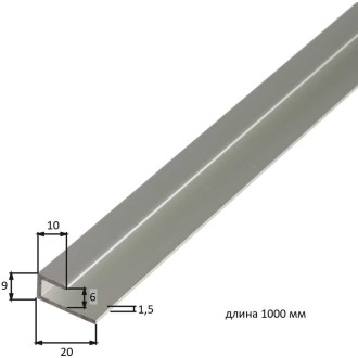 Окантовочный алюминиевый профиль ALBERTS 30944