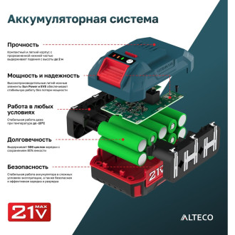 Аккумулятор ALTECO BCD 21-20 Li