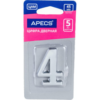 Цифра дверная APECS DN-01-4-Z-CR