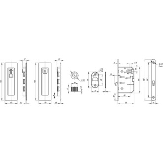 Набор для раздвижных дверей Armadillo SH011 URB SN-3
