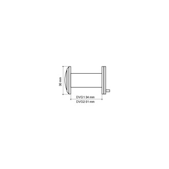Глазок дверной Armadillo DV-PRO 1/60-35/BR/HD (DVG1/HD) SG