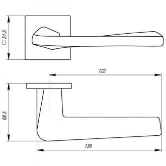 Раздельная ручка Armadillo TORSO USS CP-8