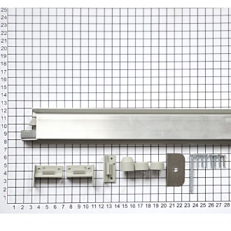 Накладной автоматический порог Athmer Isolporte Deco silver