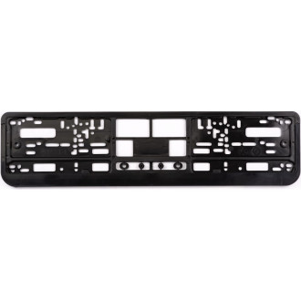 Пластиковая двусоставная номерная рамка AUTOPROFI RAM BK