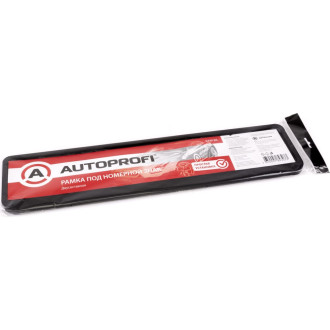 Пластиковая двусоставная номерная рамка AUTOPROFI RAM BK