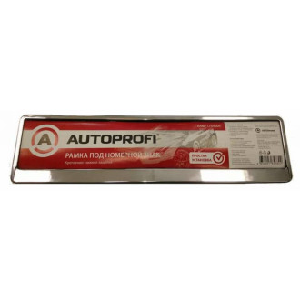 Пластиковая рамка под номер AUTOPROFI RAMP CHROME