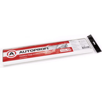 Пластиковая двусоставная номерная рамка AUTOPROFI RAM WH