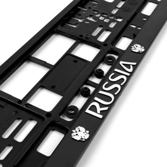 Пластиковая двусоставная номерная рамка AUTOPROFI RUSSIA RAM RU