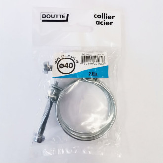 Двойной стальной хомут Boutte 0204656