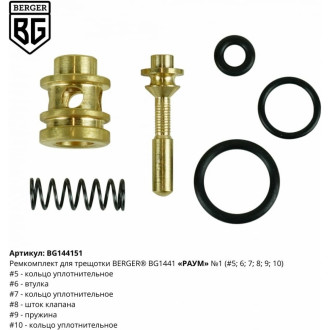 Ремкомплект для трещотки РАУМ BG1441 Berger BG N1