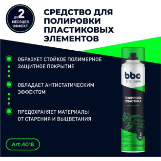 Полироль пластика BiBiCare 4018