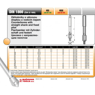 Цековка Bucovice Tools 851032