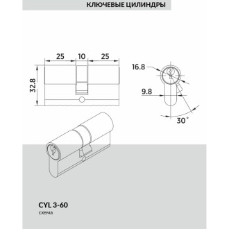 Цилиндр BUSSARE CYL 3-60