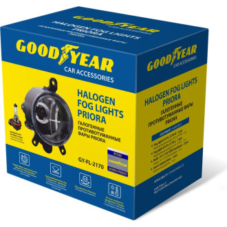 Галогенные противотуманные фары Priora Goodyear GY-FL-2170-R
