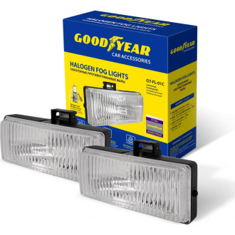 Прямоугольные универсальные, галогенные противотуманные фары Goodyear GY-FL-01C