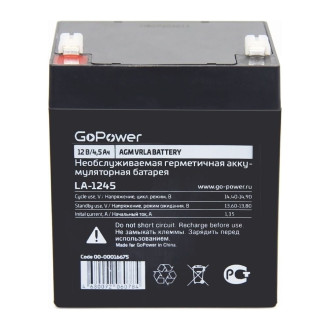 Свинцово-кислотный аккумулятор GoPower LA-1245