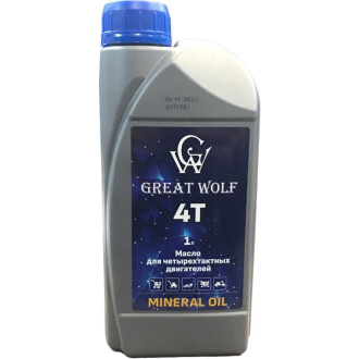 Масло для четырехтактных двигателей Great Wolf 4t mineral oil (1л)