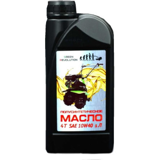 Полусинтетическое масло для 4-х тактных двигателей GREEN REVOLUTION SAE 10W40