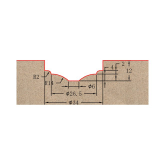 Профильная фреза для фасадов Greencut BX11145