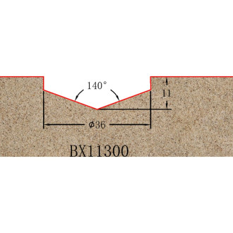 Профильная фреза для фасадов Greencut BX11300