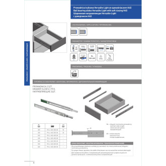 Шариковые направляющие GTV Versalite LIGHT