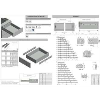 Шариковые направляющие GTV PK-PRO-H45-600