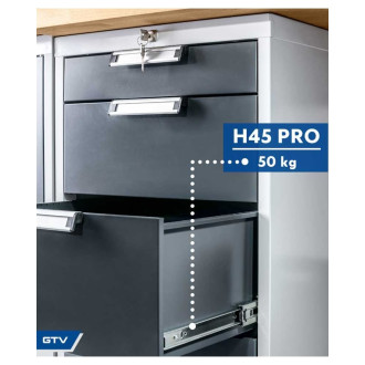 Шариковые направляющие GTV PK-PRO-H45-700