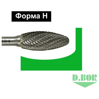 Бор-фреза D.BOR D-RB-DC-H-12-075-6