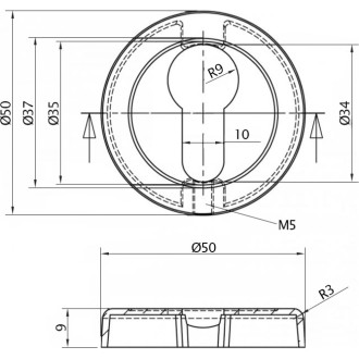 Розетка Doorlock DL M03 PZ OC