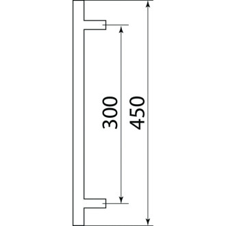 Дверная прямая ручка-скоба Doorlock DL PHS11/25/2ст/300/450 SS