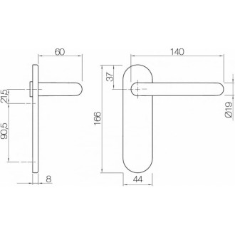 Гарнитур Doorlock DL 038KP/F UG