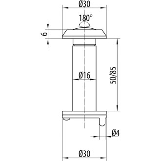 Глазок Doorlock DL VA16