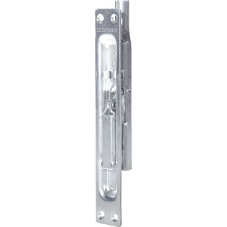 Шпингалет торцевой Doorlock dl fbm/1s zn оцинкованный, длина хода 18мм, планка 24,5x160мм, резьба м8