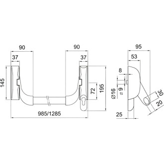 Механизм антипаник бара Doorlock DL PD910FR-BAR