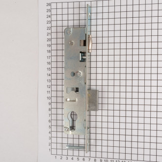 Оцинкованный корпус замка для дверей из ПВХ профиля Doorlock PL202-Z