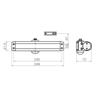 Доводчик Doorlock DL180A BC