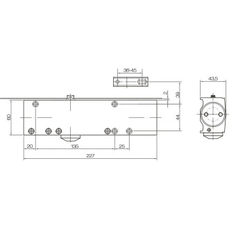 Дверной доводчик Doorlock DL200N BC DC EN2-5