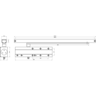 Доводчик Doorlock dl340s bc en1-4