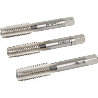 Комплект ручных метчиков Debever Machining Solutions M7х1.0, HSS, DIN 352, ISO2/6H (3 шт.)