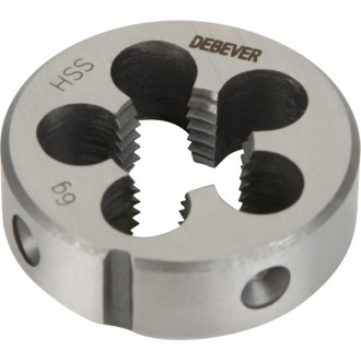 Круглая плашка Debever Machining Solutions M4х0.7, HSS, DIN 223, 6g