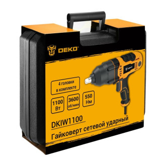 Сетевой ударный гайковерт DEKO DKIW1100