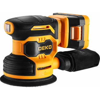 Эксцентриковая аккумуляторная шлифмашина DEKO DKCG-125