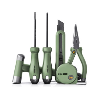 Набор ручного инструмента DELI HOME SERIES GREEN HT0006L