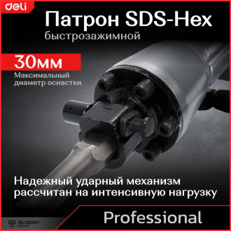 Профессиональный отбойный молоток DELI DE-DG15-2E