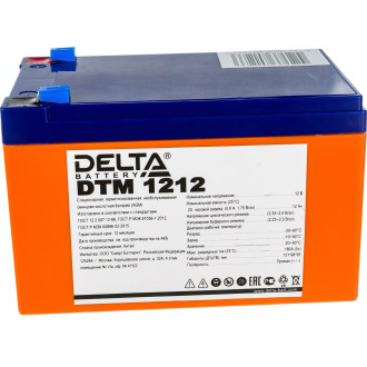 Аккумулятор DELTA DTM 1212