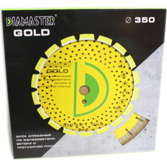 Сегментный перфорированный диск алмазный по железобетону Diamaster GOLD