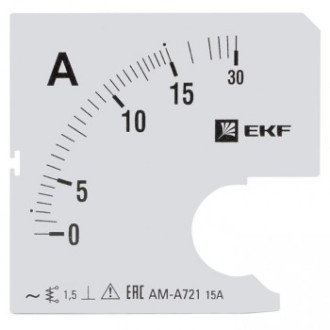 Сменная шкала для A721 EKF 15/5А-1,5 PROxima
