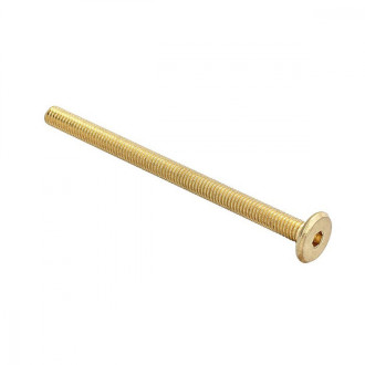 Латунированный мебельный плоский винт ELEMENT М6x100мм (25 шт.)