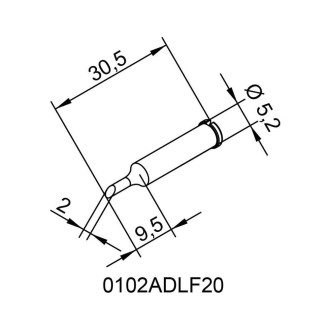 Паяльное жало Ersa 102ADLF20